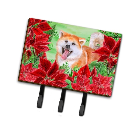 Jensendistributionservices Akita Poinsettas Leash or Key Holder MI1707324